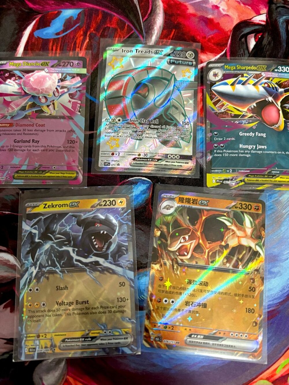 300+ Pokemon Cards Bundle LOT with Stickers & Button Pins!